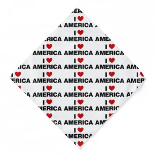 I Love America Bandana