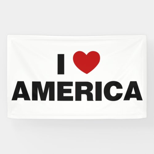 I Love America Banner
