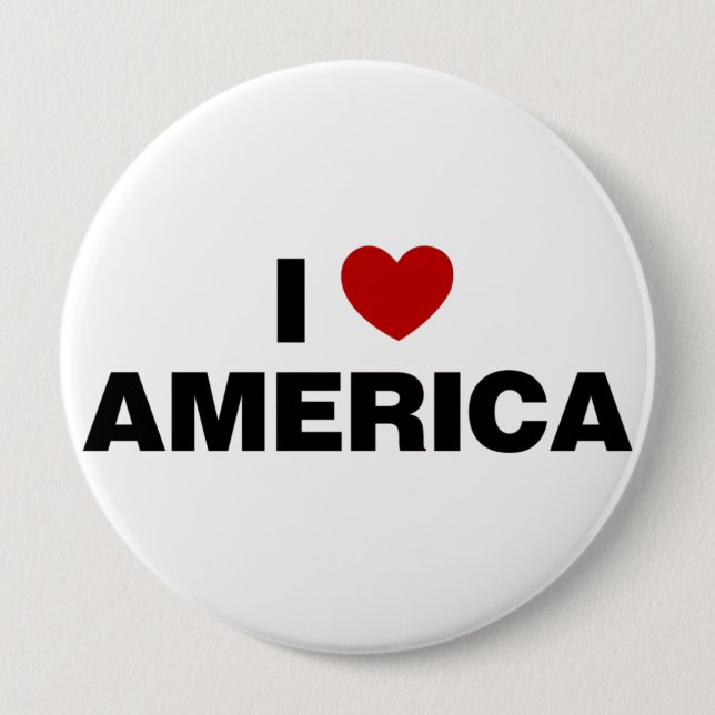 I Love America Button (Front)