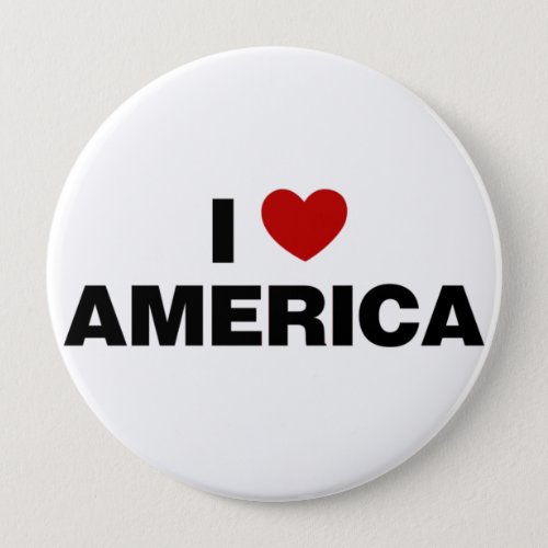 I Love America Button
