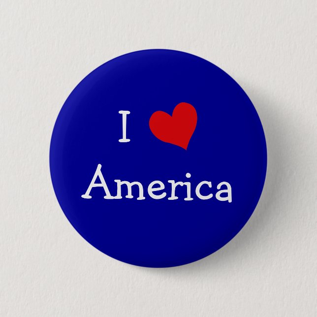 I Love America Button (Front)