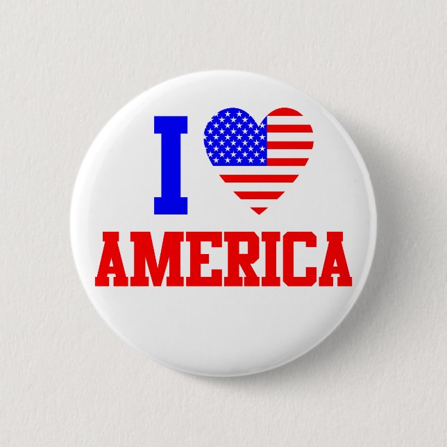 I Love America Button (Front)