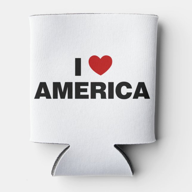 I Love America Can Cooler (Front)