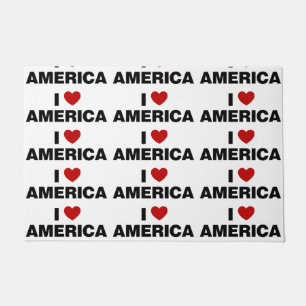 I Love America Doormat