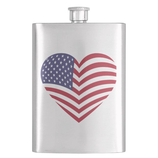 I LOVE AMERICA FLASK (Front)