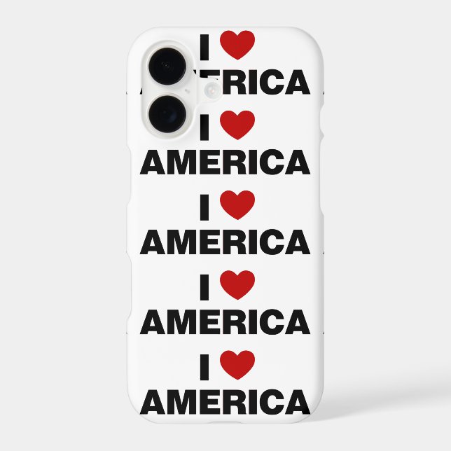 I Love America  iPhone Case (Back)
