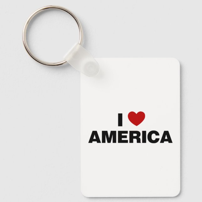 I Love America Keychain (Front)