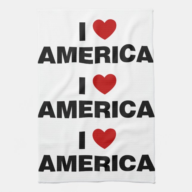 I Love America Kitchen Towel (Vertical)