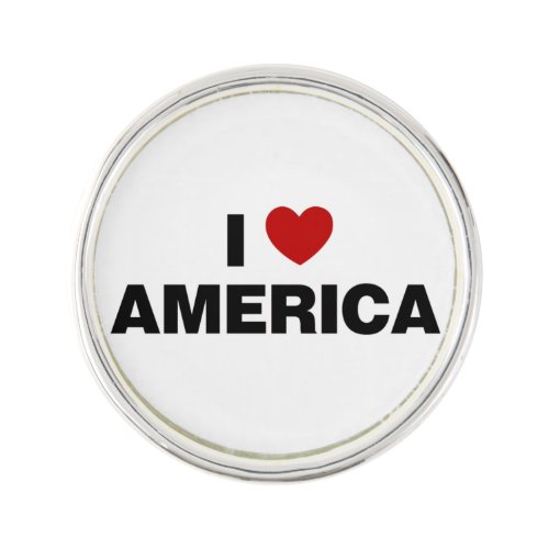 I Love America Lapel Pin