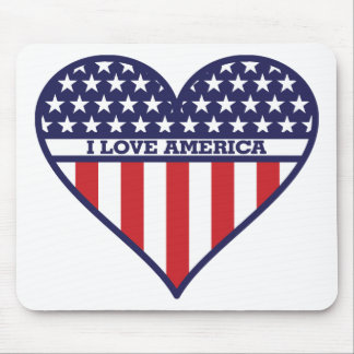 I Love America Mouse Pad