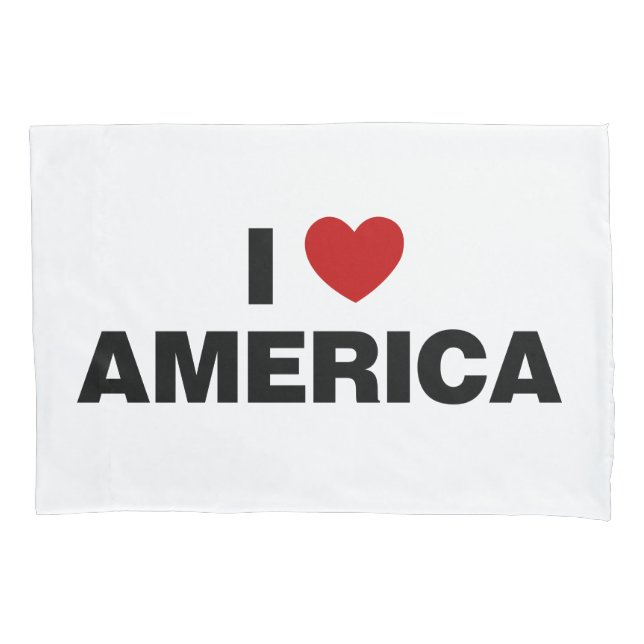 I Love America Pillowcase (Front)
