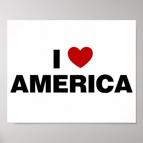 I Love America Poster