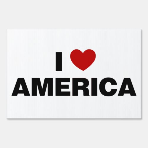 I Love America Sign