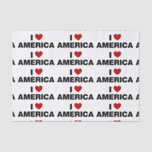 I Love America Tissue Paper