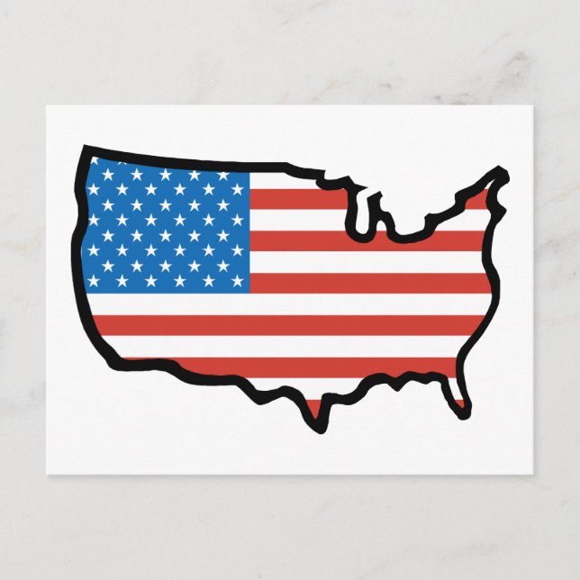 I Love America - United States Flag Postcard (Front)