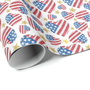 I Love America Wrapping Paper