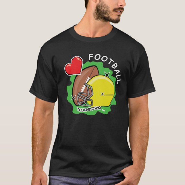 I Love American Football T-Shirt (Front)