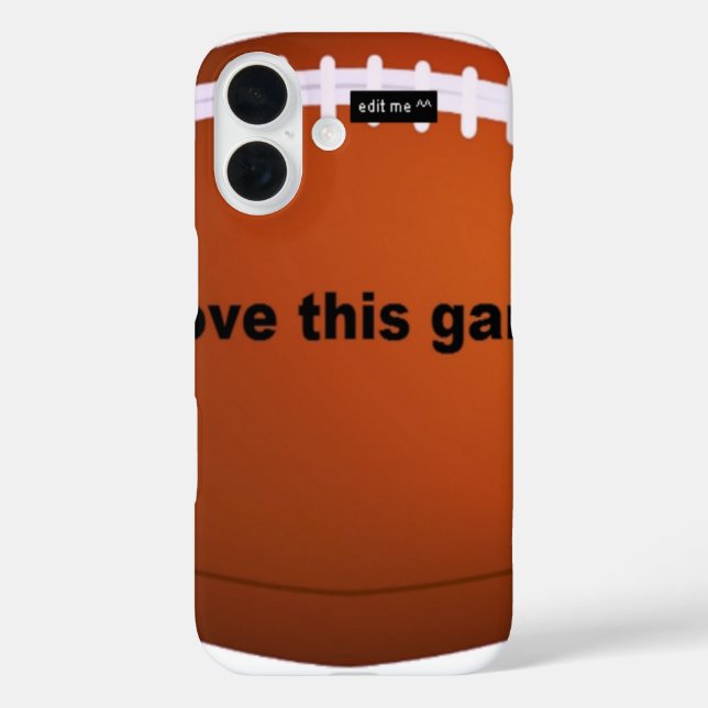 I love American footballs.png Case-Mate iPhone Case (Back)