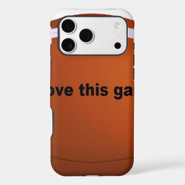 I love American footballs.png Case-Mate iPhone Case (Back)