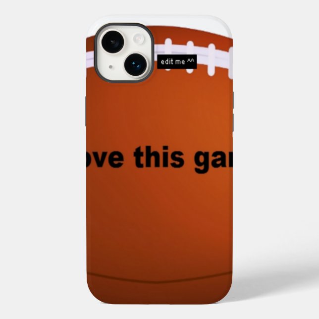 I love American footballs.png Case-Mate iPhone Case (Back)