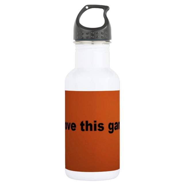 I love American footballs.png Water Bottle (Front)