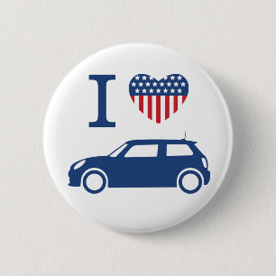 I love American Mini Coopers - Blue - F56 Button
