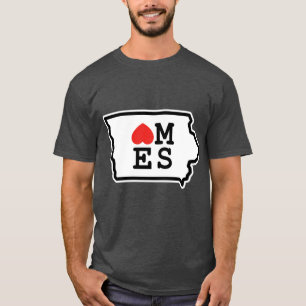 I Love Ames White Active T-Shirt