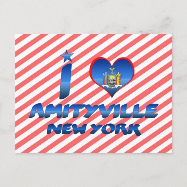 I love Amityville, New York Postcard (Front)