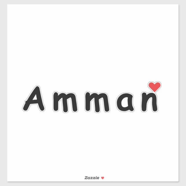 I love Amman Sticker (Sheet)
