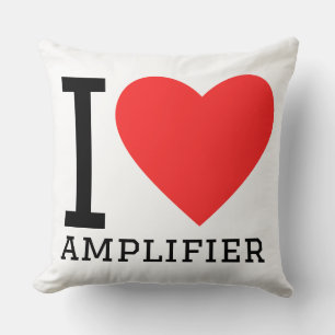 I love amplifier  throw pillow
