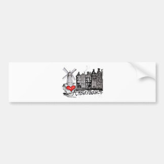 I love Amsterdam Bumper Sticker