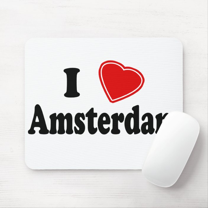 I Love Amsterdam Mouse Pad