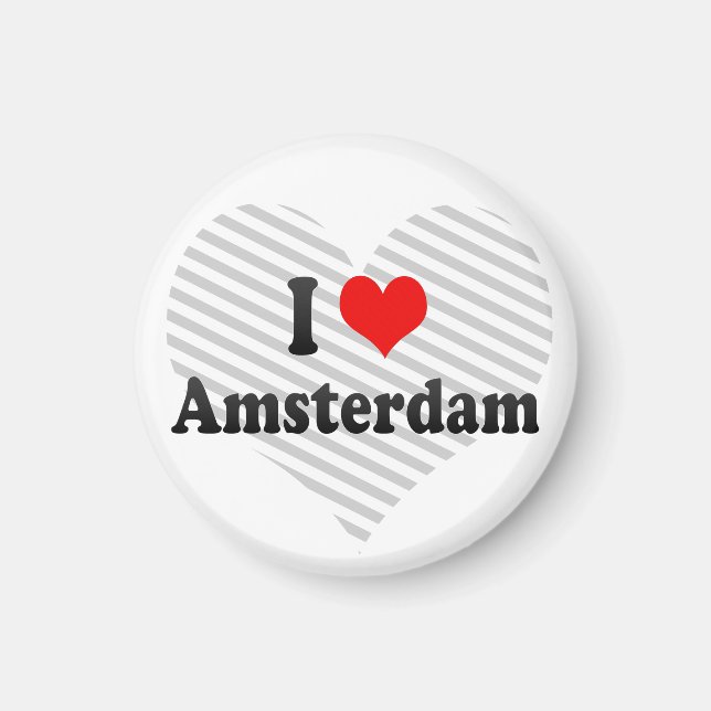 I Love Amsterdam, Netherlands Magnet (Front)