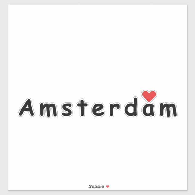 I love Amsterdam Sticker (Sheet)