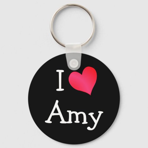 I Love Amy Keychain