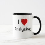 I Love Analyzing I Wonder Why? Funny Analyst Quote Mug at Zazzle