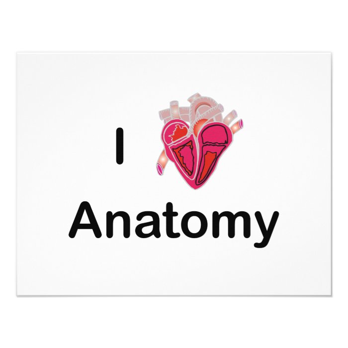Love Anatomy with human heart Announcement