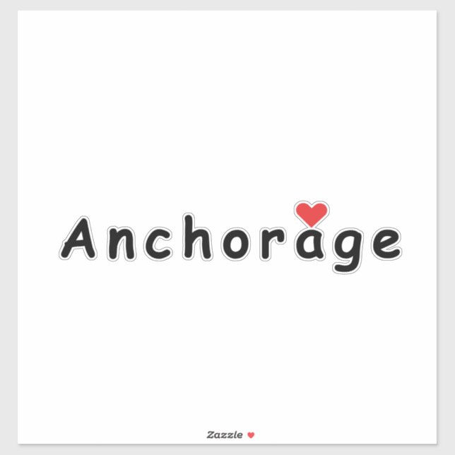 I love Anchorage Sticker (Sheet)