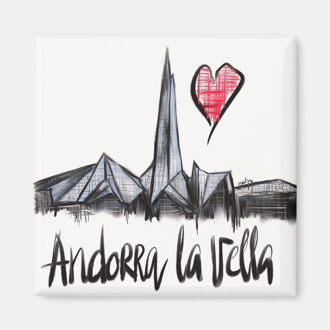 I love Andorra la Vella Magnet (Front)