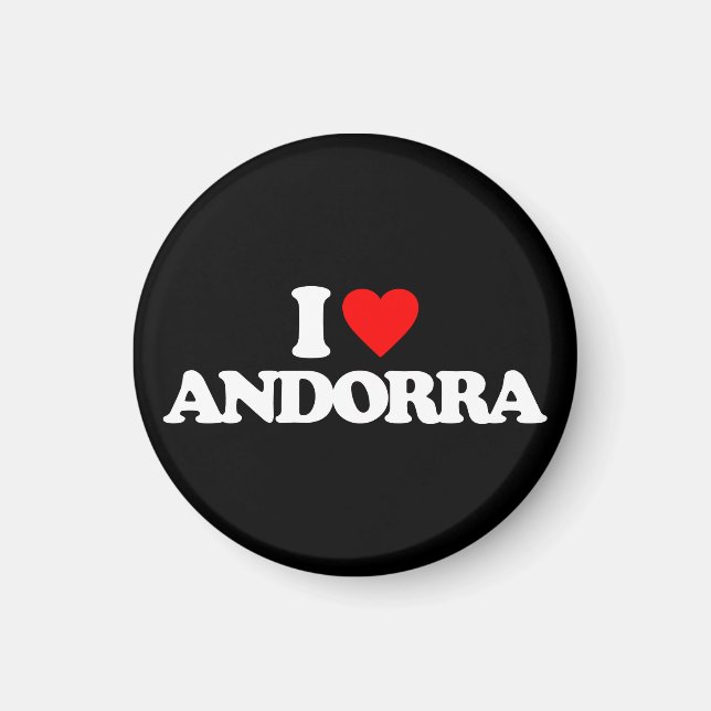 I LOVE ANDORRA MAGNET (Front)