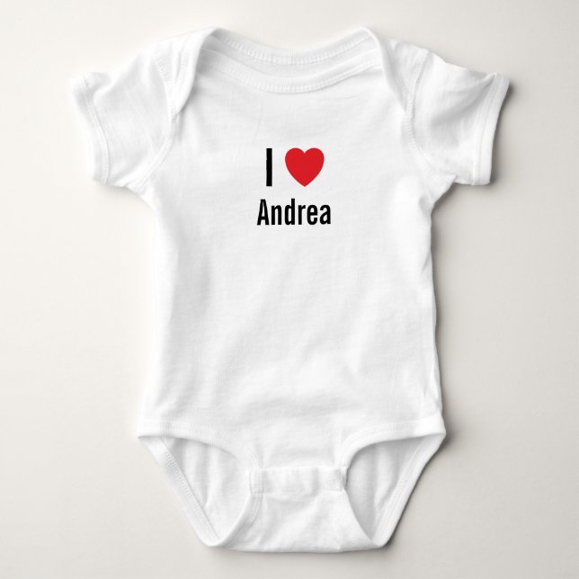 I love Andrea Baby Bodysuit (Front)