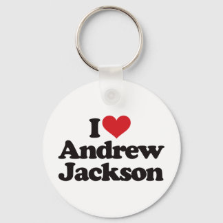 I Love Andrew Jackson Keychain