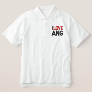 I LOVE ANG (I LOVE ANGOLA) EMBROIDERED POLO SHIRT