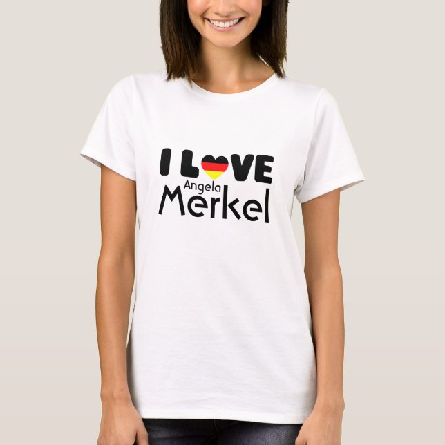 I love Angela Merkel | T-shirt (Front)