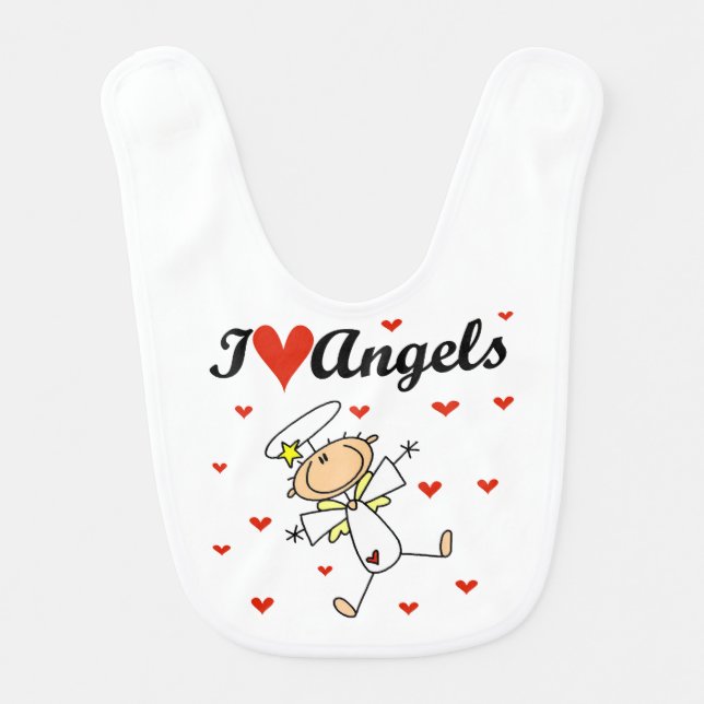 I Love Angels Bib (Front)