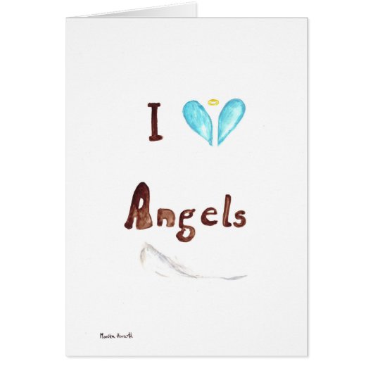 I love angels cards (Front)