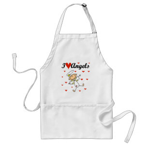 I Love Angels T-shirts and Gifts Adult Apron