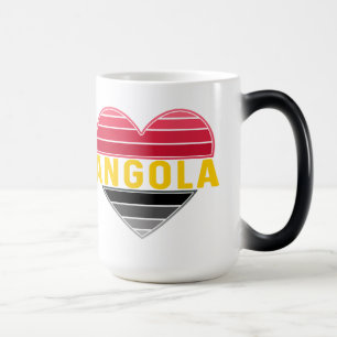 I Love Angola, Angolan Heart  Color Morph Mug