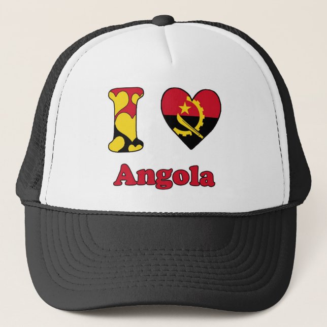 I love Angola Trucker Hat (Front)