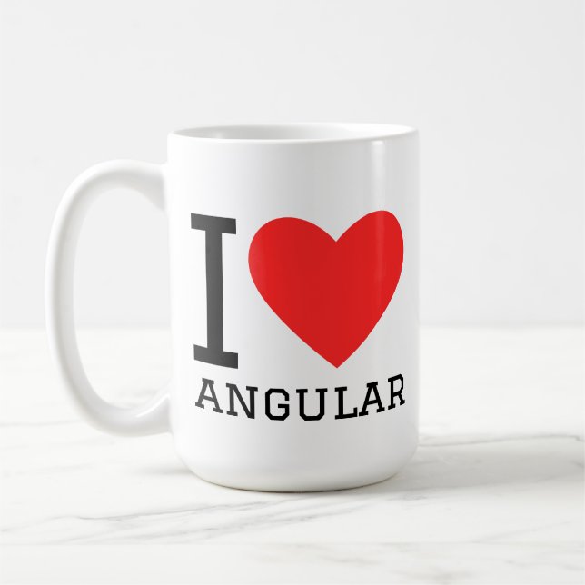 I love angular coffee mug (Left)